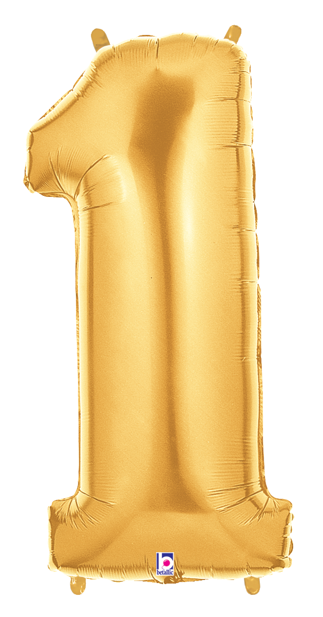 34" NUMBER 1 GOLD MEGALOON view 2
