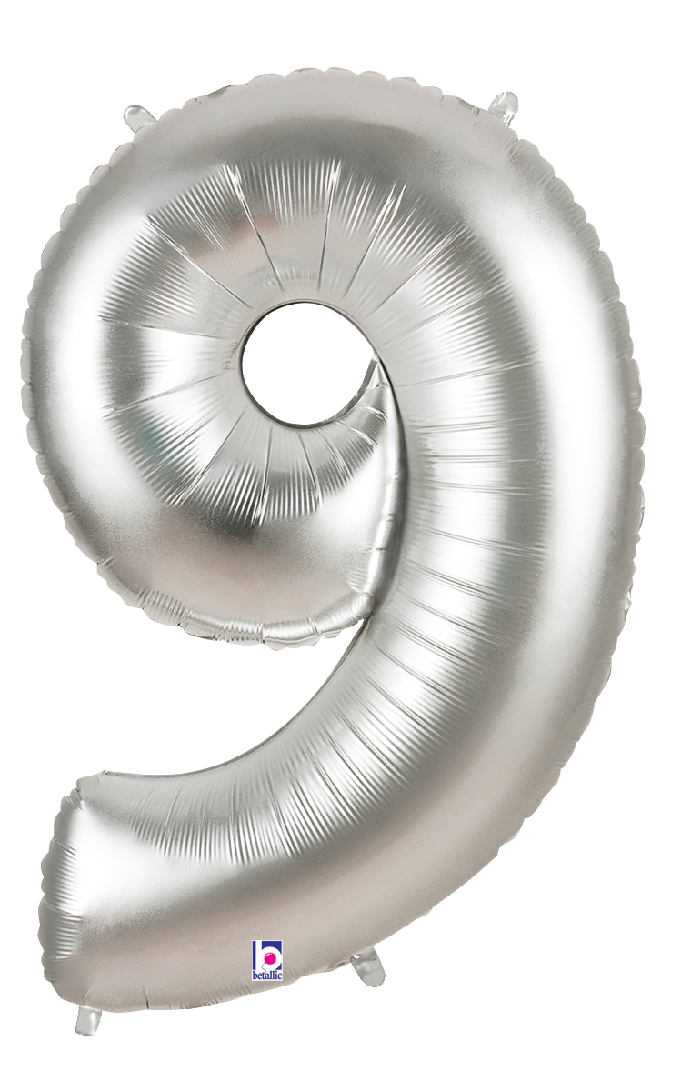 34" NUMBER 9 SILVER MEGALOON view 2