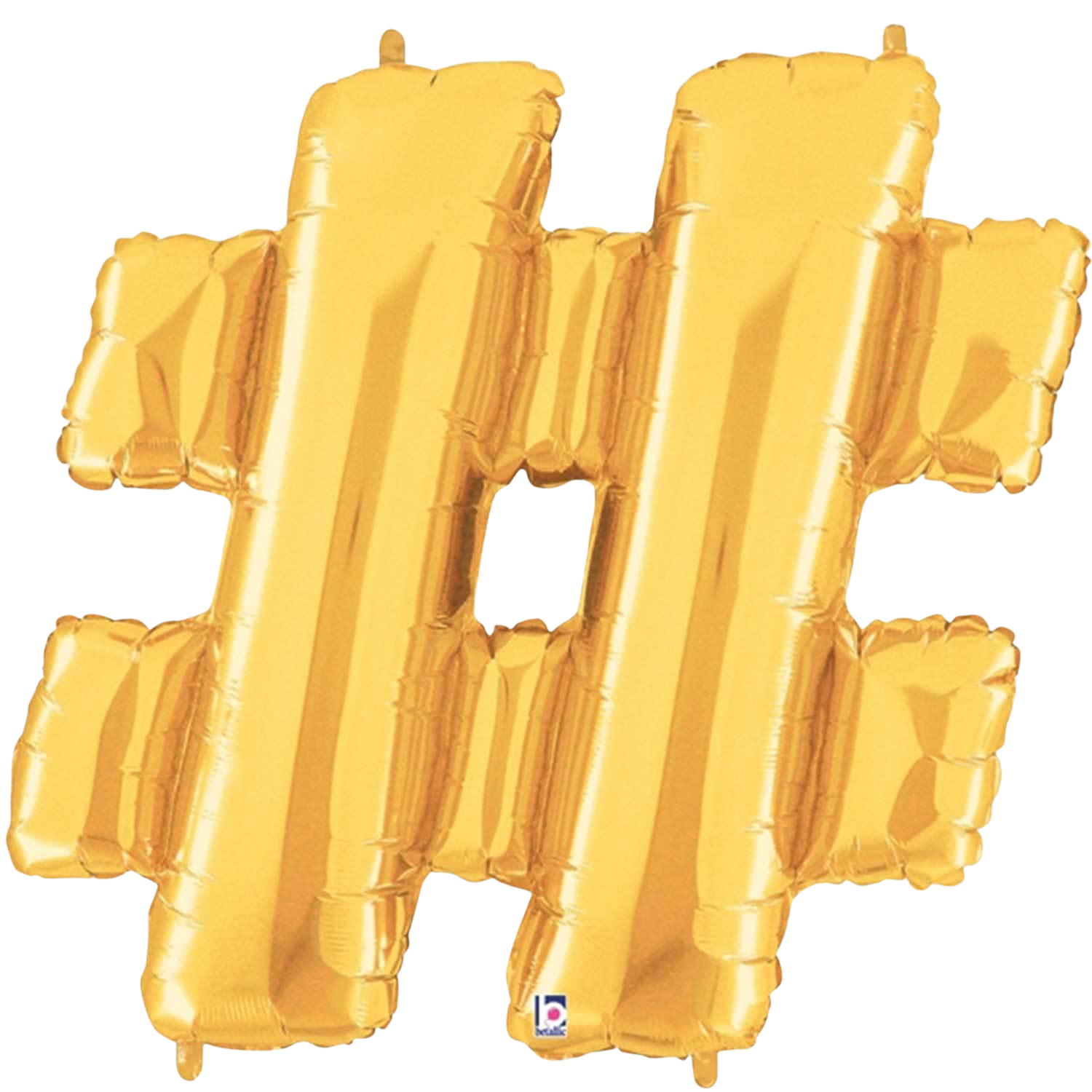 34" SYMBOL # HASHTAG SIGN GOLD MEGALOON view 2